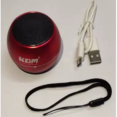 KDM 30 Dingdong Metal Body 1.5 W Bluetooth Speaker RED COLOR