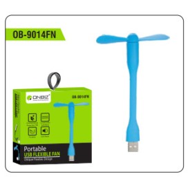  ONBIZ OB.9014F USB FIEXIBLE FAN Portable Light, USB Bulb - Emergancy  (use with laptop, phone, desktop) Led Light, USB Fan  (Multicolor)