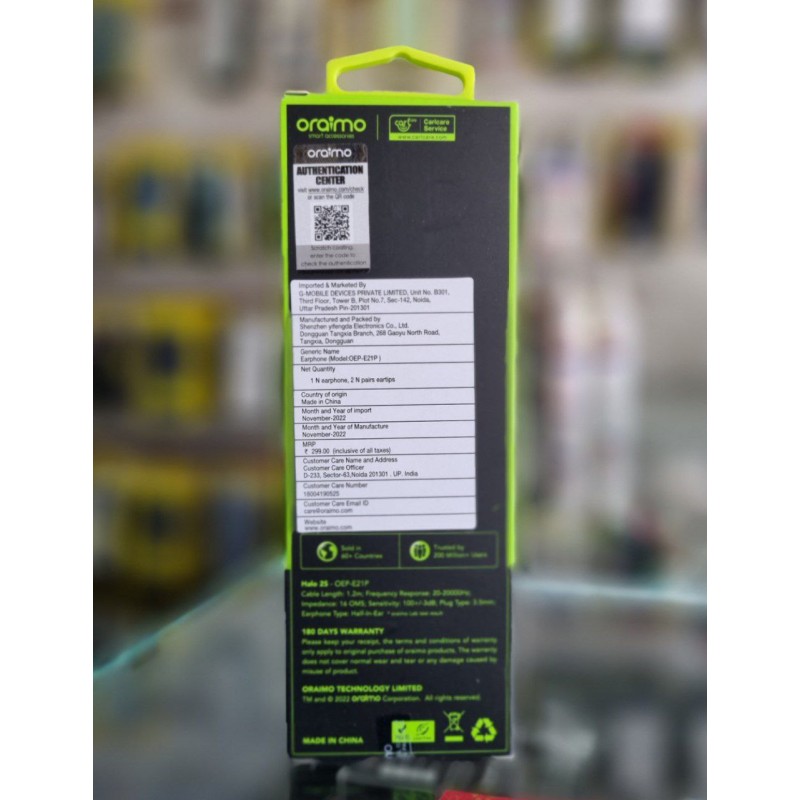 Oraimo Earphones E21 Pro White colour