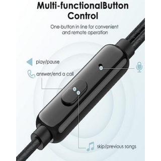 Oraimo OEB-E21 Wired in Ear Earphone with Mic (Black)