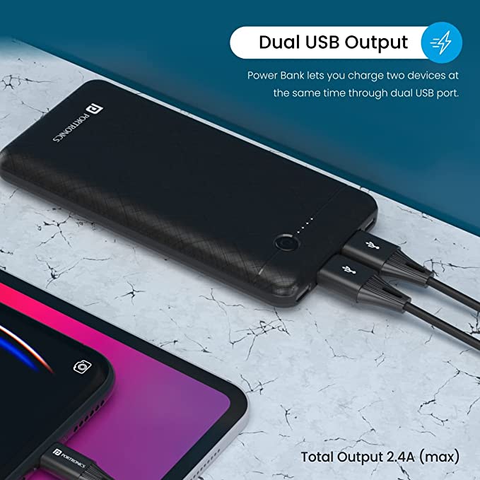 PORTRONICS 10K MAH POWER BANK BRICK  2