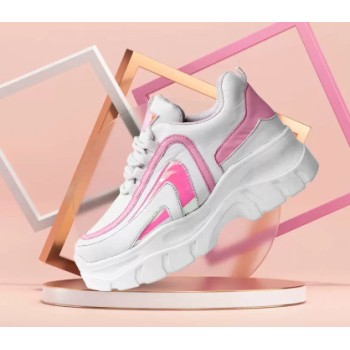 Sneakers For Women (White, Pink)