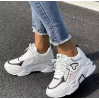 Halimaf Women' s Synthetic White Trend Stylish Look Casual Shoes Womens and Girls