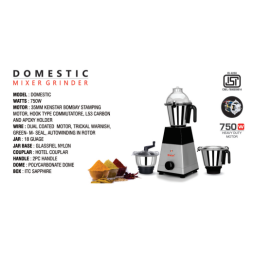 DOMESTIC MIXER GRIDER 750W