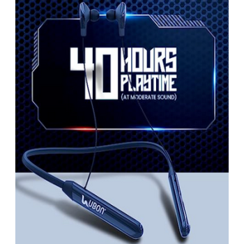  Ubon CL-900 Wireless Neckband Ubon CL-900 Wireless v5.0 Upto 40 Hrs Playtime | Touch Control | Real Stereo | Type-C Bluetooth Headset.