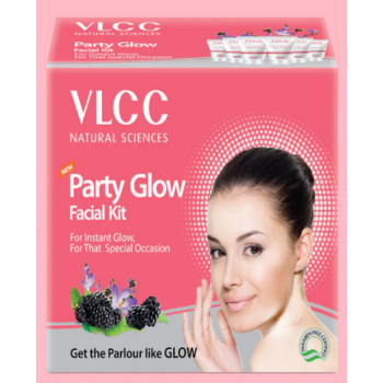 Party Glow Single Facial Kit - 60 gm VLCC Personal Care instant glow