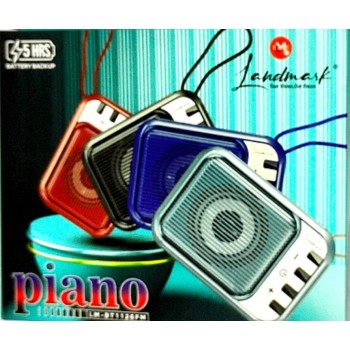 landmark piano portable mini bluetooth speaker and charging cable usb to type-c high-quality subwoofer speaker 7w mini LM-BT 1126FM