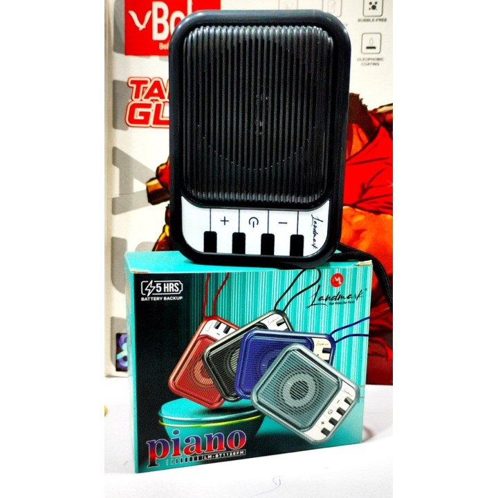 landmark piano portable mini bluetooth speaker and charging cable usb to type-c high-quality subwoofer speaker 7w mini LM-BT 1126FM