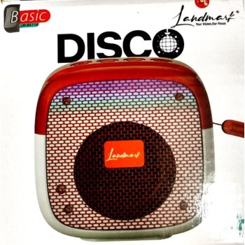 landmark disco Bluetooth porteble mini speaker basic sound HD sound LM-BS116 playtime 6HOUR high-quality 