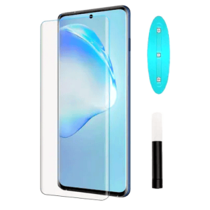 UV glass screen protector for samsung note 10 Curved UV tempered glass with UV Light