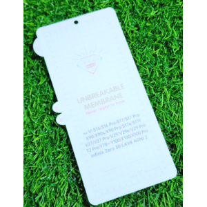 Unbreakable Membrane Screen Guard Compatible with Vi S16/S16 PRO/S17/S17 PRO/S18/S18 PRO/S19 PRO/V27/VPRO/V29/V29/V29eV29 PRO/V30/V30 PRO/V30E/Y78 GLOBLE/Y78+/T3PRO/LAVA AGNI 2