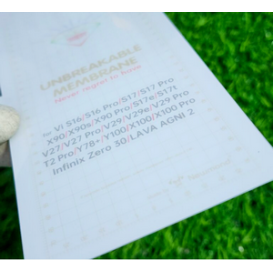 Unbreakable Membrane Screen Guard Compatible with Vi S16/S16 PRO/S17/S17 PRO/S18/S18 PRO/S19 PRO/V27/VPRO/V29/V29/V29eV29 PRO/V30/V30 PRO/V30E/Y78 GLOBLE/Y78+/T3PRO/LAVA AGNI 2