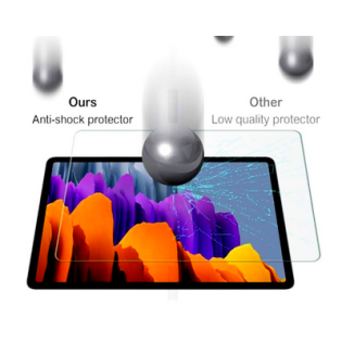 TKGLUE Tempered Glass Screen Protector HD clarity Shield Tempered Glass compatible with Samsung Galaxy Tab S7 3.0mm 2.5D Tempered Glass