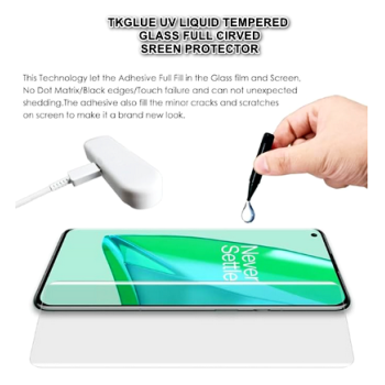 UV Tempered Glass Screen Protector 3D PREMIUM QUALITY full curved screen protector For ONEPLUS 12R /HD/Fingerprint Working