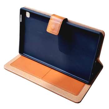 Flip Cover Case leather case Back Card Slots Stand for Samsung Galaxy Tab A 10.1 INCHE COMPATIBLE WITH SM-T510/SM-T515 Leather Light Brown