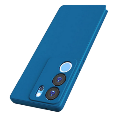 mobile protector case cover Matte Protective Lens Flexible Back Cover  Slim Silicone with Soft Lining Shockproof Full Body for vivo V29  V29 PRO 5G Case Blue