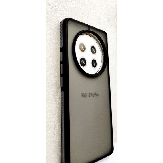 MILITARY colourful border high-quality hard case cover full body coverage back cover case mobile protector compatible with REALME 12 PRO PLUS 