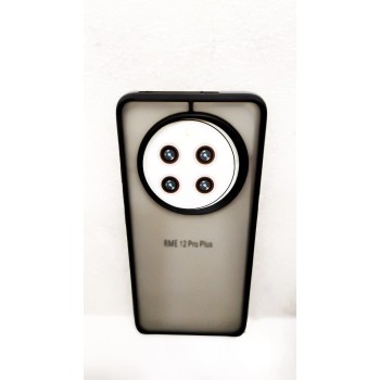 MILITARY colourful border high-quality hard case cover full body coverage back cover case mobile protector compatible with REALME 12 PRO PLUS 