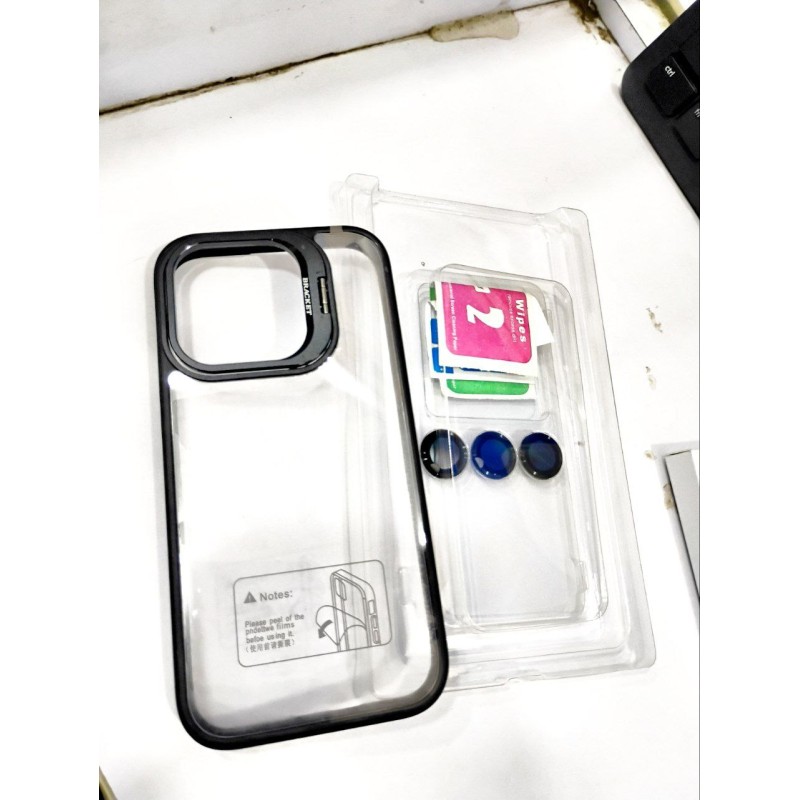compatible with iphone 15pro metal stand case camera protector case.