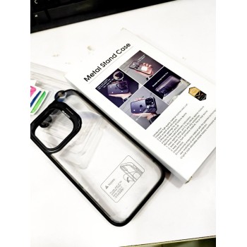 compatible with iphone 15pro metal stand case camera protector case.