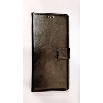 Flip Cover Back Case Cover HIGH QUALITY  for Samsung Galaxy A15 5G Flexible Leather Finish  Card Pockets Wallet Stand | Black)