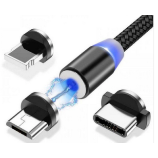 ETAR 3 in1 Magnetic smart Charging Cable ET-B16 2.4Amp Best Quality fast charger support c-type, android, iphone cable.