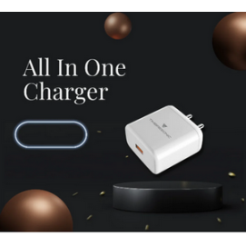 TIMBRESONIC 80 W Super VOOC 7 A Mobile Charger with Detachable Cable  (White, Cable Included) fast charger supporteble TYPE-C