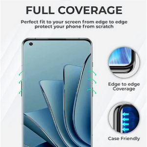 UV Tempered Glass curved Screen Protector Guard high-quality HD clarity Compatible with one plus 12R 5G curved full screen covered.