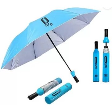 Stylish Umbrella Folding Plastic Wine Bottle Deco Umbrella (Multicolor)