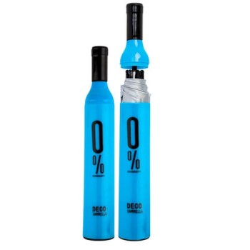 Stylish Umbrella Folding Plastic Wine Bottle Deco Umbrella (Multicolor)