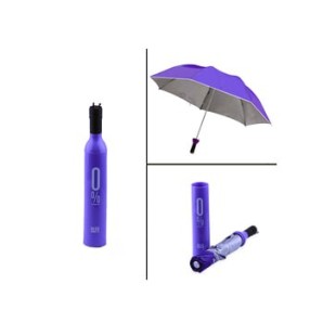 Stylish Umbrella Folding Plastic Wine Bottle Deco Umbrella (Multicolor)