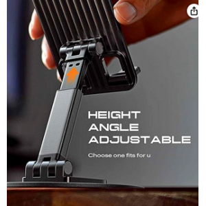 Bracket Mobile Phone Stand 360° Rotation Height and Angle Adjustable Cell Phone Stand for X-6 Desk Office Foldable Desktop Phone Holder for Smartphone 4-10'' Tablet Holder 