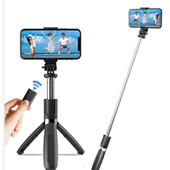 Portable Selfie Stick Tripod with Wireless Bluetooth Remote and Tripod Stand- Q07