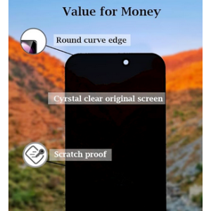 Privacy Tempered Glass Screen Guard Protector compatible with iPhone 15 Edge to Edge Coverage full body covered 