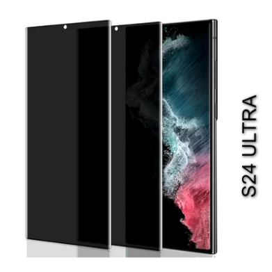 privacy Tempered Glass HD clarity  Fingerprint Unlock Anti-Spy Edge to Edge Screen Protector Guard for Samsung Galaxy S24 Ultra 5G