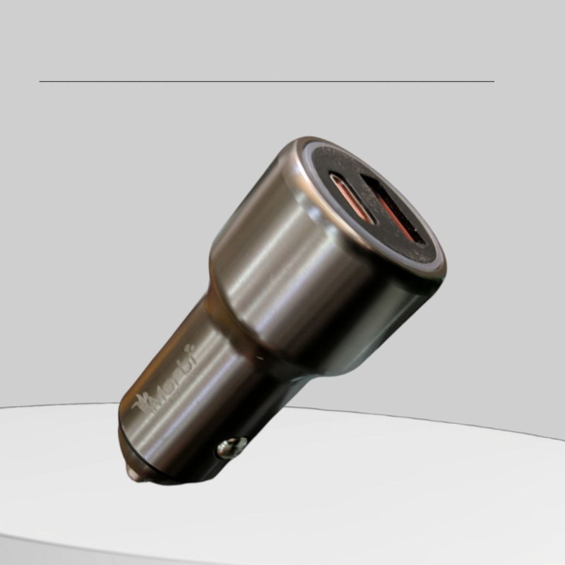 MORBI car charger 45W with quick charger, charging cable type-c and 45W with USB and TYPE-C 2 PORT charger smart portable F-56