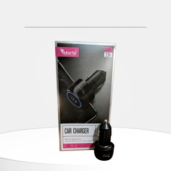 Morbi smart car charger with Real-time display screen for car charger F3 