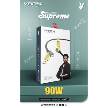 VARNI supreme 90W fast data charging cable with 4 in 1 cable 