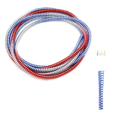 Cable Protector Cord Protector for Pets Headphone Saver Spiral Cable Wrap Strain Relief, Cord Sleeve for Phone Cable USB Date Cable, 60 inches