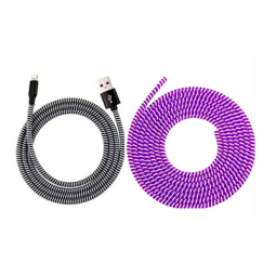 Cable Protector Cord Protector for Pets Headphone Saver Spiral Cable Wrap Strain Relief, Cord Sleeve for Phone Cable USB Date Cable, 60 inches