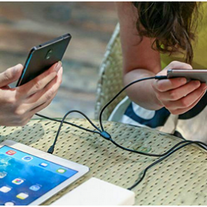 Kdm K4 3 in 1 Fast Charging Cable high-quality 18w and 1200mm fast charging cable compatible with smart phone, iphone, Samsung, android devices support cable 