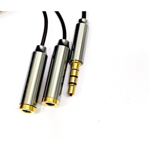 troops Audio Cable 0.2 m 3.5mm Audio Stereo Y Splitter Cable 3.5mm Male to 2 Port 3.5mm Female TP-7036 compatible with Earphone, Headset Splitter Adapter, Compatible for iPhone, Samsung,  Tablets, , 