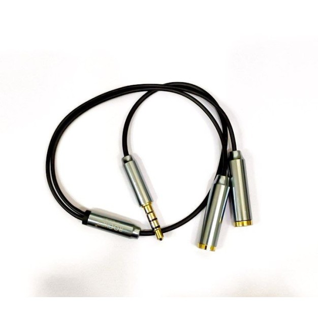 troops Audio Cable 0.2 m 3.5mm Audio Stereo Y Splitter Cable 3.5mm Male to 2 Port 3.5mm Female TP-7036 compatible with Earphone, Headset Splitter Adapter, Compatible for iPhone, Samsung,  Tablets, , 