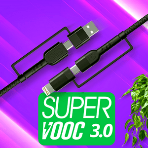 varni ninja fast charging data cable for ninja 2+2 with 180W FAST super vooc 3.0