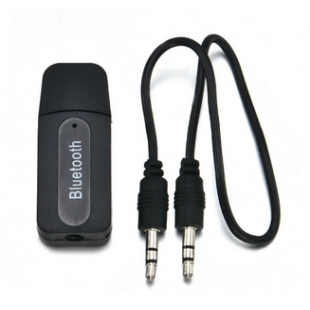 Wireless Bluetooth Music Receiver 3.5 mm Audio Music Receiver for Speaker Car AUX Adapter compatible with iPhone, Android, Laptop, PC.