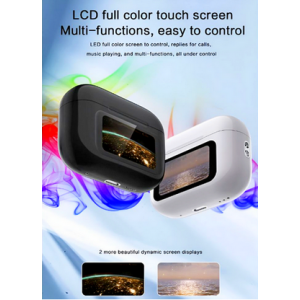 Digital Air Pods Pro TWS wireless Bluetooth earbuds Headset with Touch Display Airpods Pro TWS ANC Working Wallpaper Change  Time Display  Charging Display