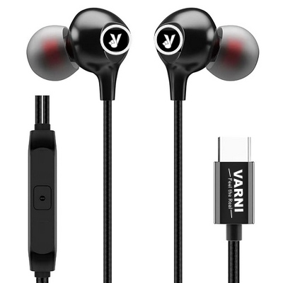 VARNI type-c Earphone with magnetic touch, HD mic, silicon wire, type-c jack for Oneplus, Samsung, Oppo, Vivo, Redmi MG-100