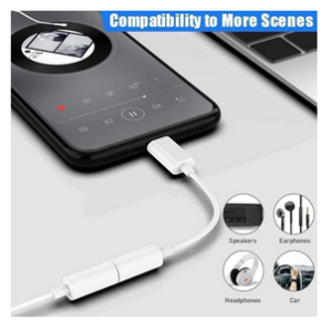 lighting cable earphone connector high-quality 8 pin to headphone jack adapter compatible with iphone 