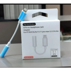 lighting cable earphone connector high-quality 8 pin to headphone jack adapter compatible with iphone 