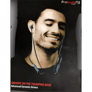 PROBUDS N3 Wireless in Ear Earphones with Mic Long Lasting Battery Dual Pairing & Quick Charge (Black) HD sound high-quality nackband